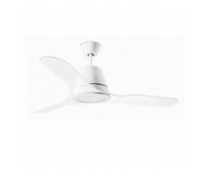 Ventilateur lumineux de plafond design Tiga - Blanc - Ventilation et climatisation mural