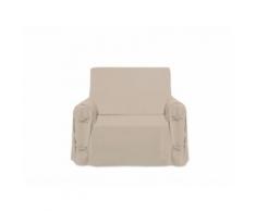 Housse de fauteuil en coton PANAMA beige - Textile séjour