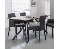 Table à manger moderne couleur bois NINE - 190 cm - Tables salle à manger