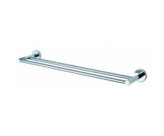 Haceka 1122052 Porte Serviette Deux Barres Fixe Kosmos Chrome Acier - Autres