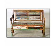 Banc d'entrée avec 2 tiroirs - PONDICHERY - Bancs