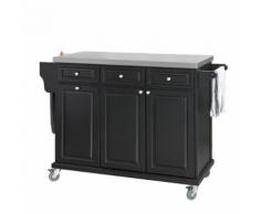 SoBuy® Desserte sur roulettes,Meuble chariot de cuisine de service,FKW33-SCH,FR - Dessertes de rangement