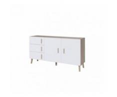Buffet, enfilade, bahut OSLO moyen modèle. Meuble design type SCANDINAVE. - Buffets