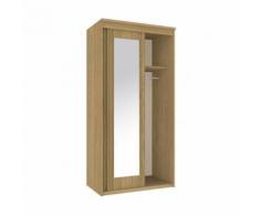 NEW HALLINGFORD Armoire de chambre style contemporain décor chene - L 100 cm - Armoire
