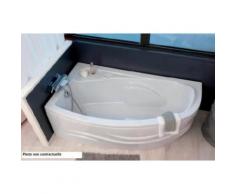 Aqua+ - Baignoire acrylique angle droit 160x90 cm 200L - FANY - Installations salles de bain