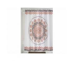 Rideau de douche 100% polyester motif rosace orientale 183x183cm EZRA - Accessoires salles de bain et WC
