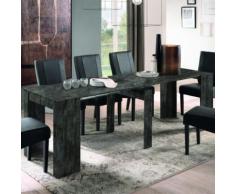 Meuble console extensible 250 cm gris foncé design URBAN - L 78,5 x P 252 x H 78 cm - Tables salle à manger