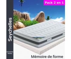 Seychelles - Pack Matelas + Tapissier 160x200 - Ensembles matelas et sommier