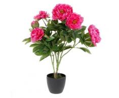 Fleurs artificielles - Pivoines roses - Plante artificielle très réaliste - Objet à poser