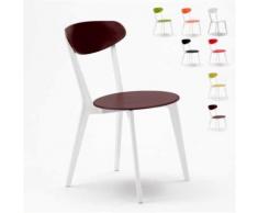 Stock 20 Chaises design cuisine bar restaurant CUISINE paesana, Couleur: Marron - Chaise