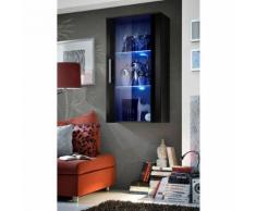 Paris prix - vitrine led murale design 'neo' 110cm noir brillant - Vaisseliers