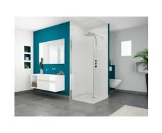 Cabine de douche Smart Solo - 89 x 89 x 197.5 cm - Profilé chromé - Installations salles de bain
