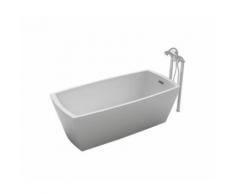 Baignoire ilot rectangulaire design 168x75 cm en acrylique blanc - Installations salles de bain