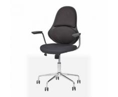 Chaise de bureau pivotante Pure Design ZUNICA - Noir - Sièges et fauteuils de bureau