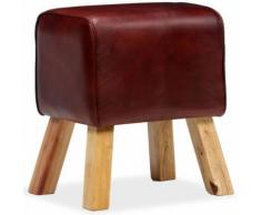 Meelady Banc Cuir Véritable pour Couloir, Salon ou Salle à Manger Marron 40 x 30 x 45 cm - Chaise