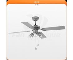 Ventilateur de plafond gris 107 cm avec lampe intégrée - FARO jaca 33175 - Chauffage et ventilation