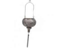 Lampion maroc en métal gris - Autres