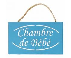 Plaque de porte Chambre de Bébé - BLEU AZUR - Décoration murale