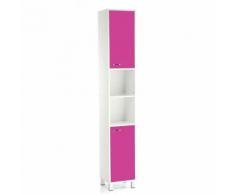 Colonne de salle de bain High Glossy - H. 1,9 m - Framboise - Meubles de salle de bain