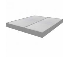 Sommier tapissier 70+70x190 Omega gris 2x16 lattes - Sommiers