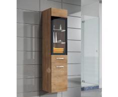 Armoire de rangement Rio Hauteur : 131 cm Lefkas (marron) - Meuble de rangement haut placard meuble de salle de bain - Installations salles de bain
