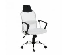 Chaise de bureau Galo pivotante blanche - Sièges et fauteuils de bureau