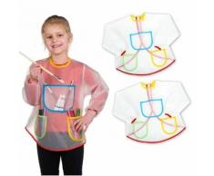 2 Tabliers Blouse de peinture, bricolage, cuisine - Enfant - Linge de table