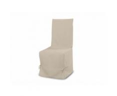 Housse de chaise en coton PANAMA beige - Textile séjour