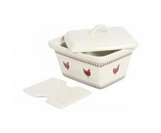 Menastyl cuisson terrine rectangulaire + presse gallina 15x12cm - creme 8017586 - vaisselle