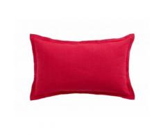 Coussin rectangulaire Lin lavé Fuchsia TU Anne de Solène - Textile séjour