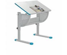 Bureau enfant SMILE réglable en hauteur + inclinable bleu / blanc Hjh Office - Bureaux