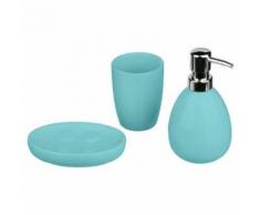 Paris Prix - Set De 3 Accessoires Salle De Bain sun Vert D'eau - Accessoires de bain