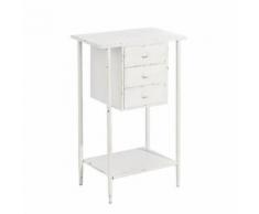 Sellette blanche 3 tiroirs n°1 - BRUTUS - Tabourets