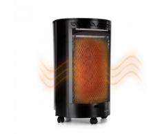 Blumfeldt Bonaparte Poêle à gaz - chauffage dŽappoint 2500 W max - système sécurité ODS - noir - Cheminées, poêles