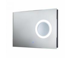 Miroir lumineux LED grossissant de salle de bain 9 W dim. 70 x 4 x 50 cm - Miroir