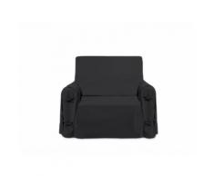 Housse de fauteuil en coton PANAMA Gris - Textile séjour