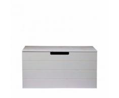Coffre à jouets bois Aart - Couleur - Gris béton - Buffets