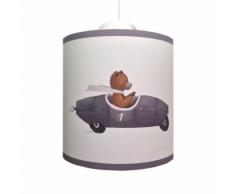 Suspension Ours En Voiture Lilipouce Gris 25 cm - Suspensions et plafonniers