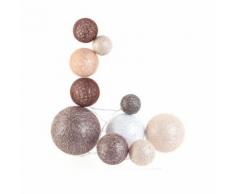 Guirlande lumineuse 10 LED Boule Céleste - L. 100 cm - Marron - Lampes