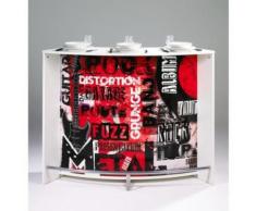 Comptoir d'Acceuil Meuble Bar 2 Portes Blanc Rock - Tables bar