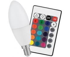 Ampoule bougie à LED COB RVB avec télécommande - 3W - Ampoules à LEDs
