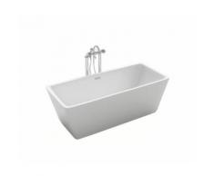 Baignoire ilot rectangulaire design 170x80 cm en acrylique blanc - Installations salles de bain