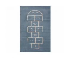 Tapis enfant Marelle par Art for kids Bleu 135x190 - Tapis et paillasson