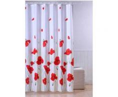 Rideau DOUCHE TEXTILE COQUELICOT - Objet à poser