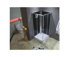 Cabine de douche hydromassante CASSIA - 3 jets de massage - pluie tropicale et douchette - Installations salles de bain