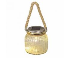 Luxform Suspension Lumière solaire LED lampe suspension lampe solaire eau Jarre Verre 33100 - Eclairage extérieur
