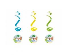 Lot de 30 Suspensions spirale 'vive la retraite' - 60 cm - Objet à poser