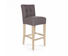 Chaise de bar capitonnée 75cm Pauwel - Couleur - Taupe - Tabourets