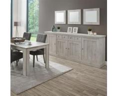 Nouvomeuble - Enfilade contemporaine couleur chêne gris sauge - Buffets
