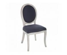 Chaise médaillon - Gris - L 56 cm x H 96 cm - Chaise